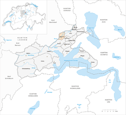 Karte Gemeinde Buchrain 2010